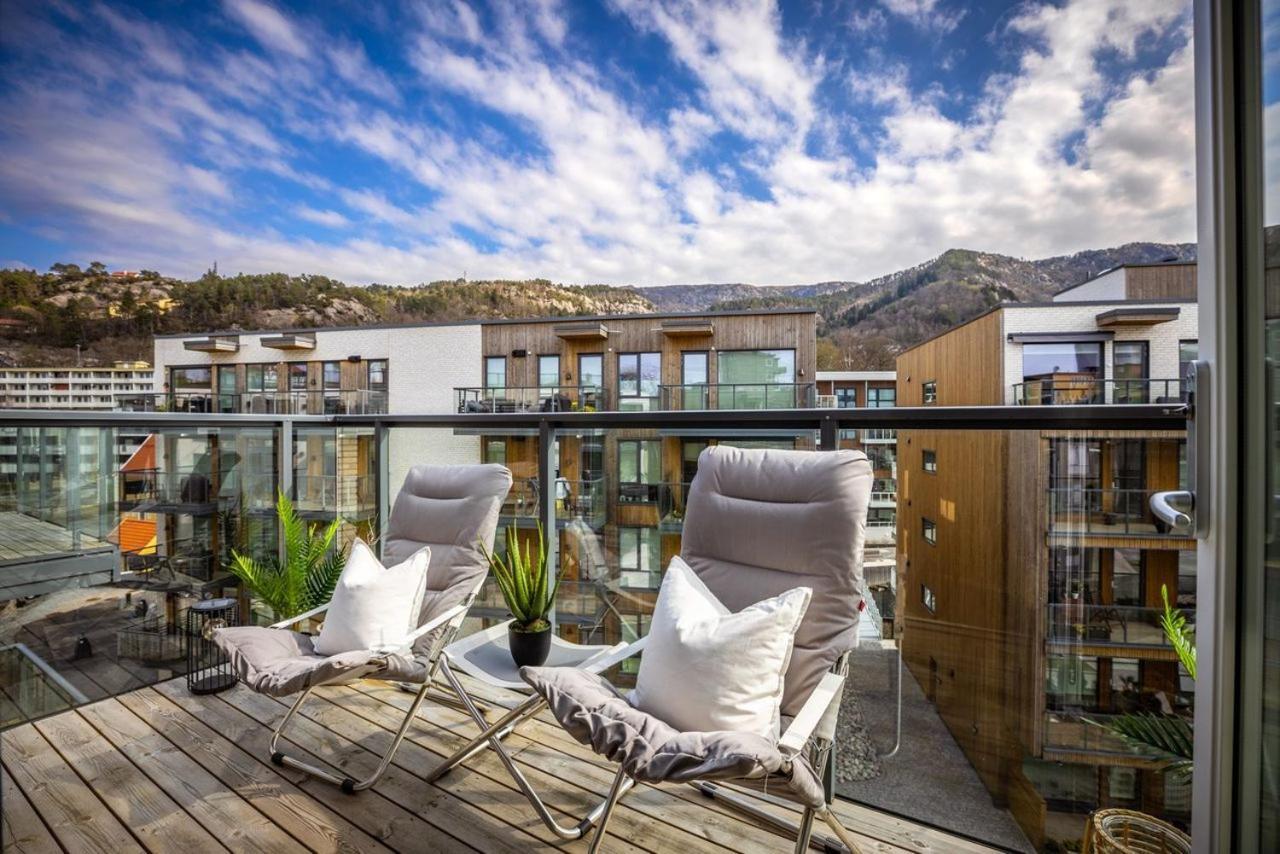 New Penthouse Apartment With Sea View In Bergen Centrum Kültér fotó
